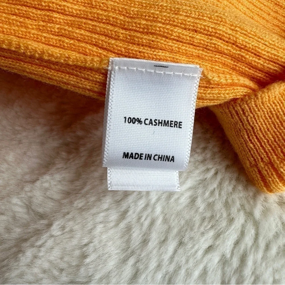 🔥Clearance🔥St. John Cashmere Orange Sleeveless Sweater Top L